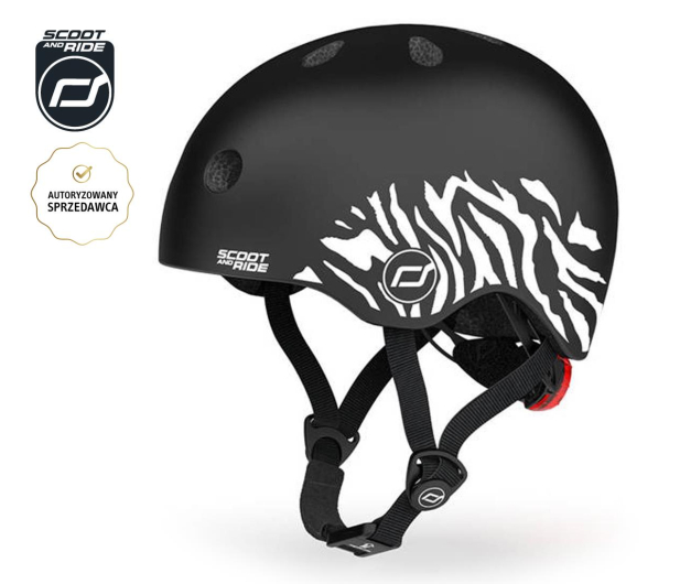 Scoot & Ride Kask Ochronny XXS-S dla dzieci 1-5 lat Zebra - 1039899 - zdjęcie 2
